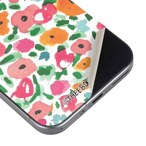 Bouffants and Broken Hearts Watercolor Floral Pixel 9 Pro XL Skin